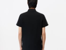 Мужское поло Lacoste с контрастной полосой