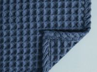 Полотенце вафельное Francesca, синее