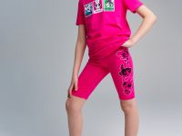 Брюки трикотажные для девочек (легинсы укороченные), 2 пары в комплекте