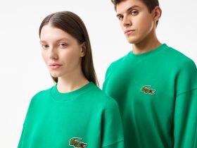 Флисовый свитшот Lacoste унисекс
