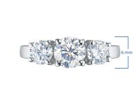 Классическое кольцо из белого золота э0912кц10220103_white