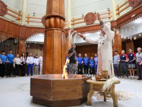 В Доме Арчы зажгли огонь Спартакиады учащихся Якутии