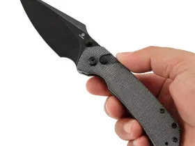 Складной нож Tenable Fenrir, сталь 14C28N, рукоять микарта, черный