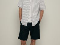 Рубашка с коротким рукавом свободного силуэта