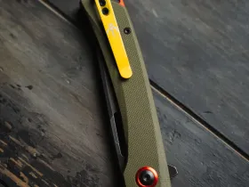 Складной нож Mr.Blade Finch Boba Fett blackwash, сталь AUS-8, рукоять Olive G10