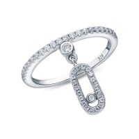 Серебряное кольцо с фианитами