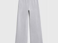 Широкие трикотажные брюки для девочек, Серый