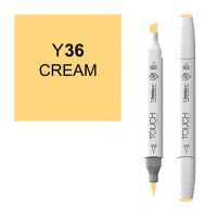 Маркер спиртовой BRUSH Touch Twin цв. Y36 кремовый