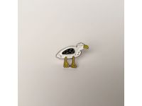 Значок эмалированный "Чайка"