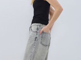 Шорты-бермуды со средней посадкой, Серый