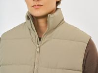 Стёганый утеплённый жилет с воротником-стойкой, Бежевый