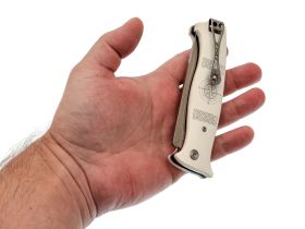 Складной нож Steelclaw "Поиск", сталь VG10, рукоять G10, белый