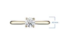 Помолвочное кольцо из желтого золота э0312кц06200857