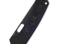 Складной нож QSP Unicorn, сталь 14C28N, рукоять микарта, черный/фиолетовый