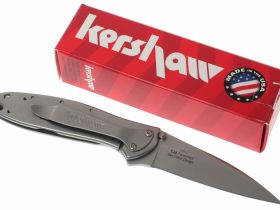 Складной полуавтоматический нож Kershaw Leek 1660, сталь 14C28N, рукоять нержавеющая сталь