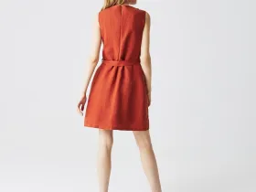 Женское платье Lacoste без рукавов с круглым вырезом