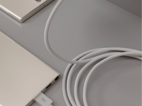 Кабель VLP Nylon Cable USB-C / USB-C 1,2 м Белый