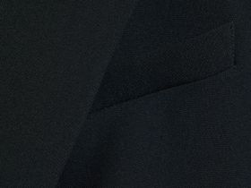 Двубортный жакет с поясом, Черный