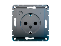 Умная розетка Sber встраиваемая, карбон.