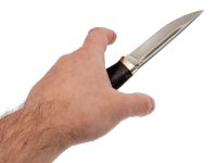 Нож Финка-100, сталь D2, рукоять карельская береза