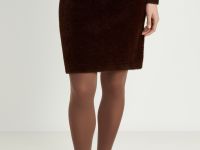 Вязаная юбка силуэта трапеция