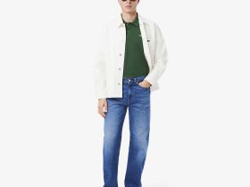 Мужское поло Lacoste из смеси эластичного органического хлопка