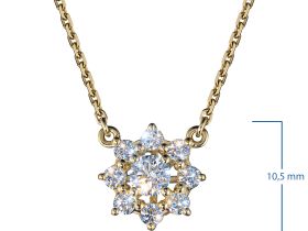 Колье из желтого золота э0312кл07163700