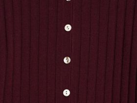 Кардиган в рубчик с шерстью, Фиолетовый