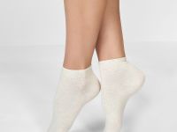 Носки Белая лилия, серый/белый