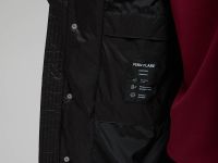 Пуховое полупальто с воротником-стойкой