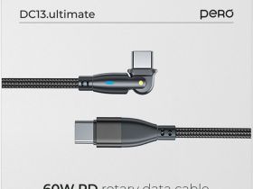 Кабель Pero DC13 Ultimate PD USB-C / USB-C 1 м Чёрный