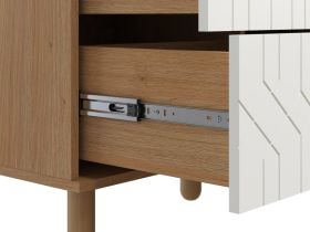 Витрина Теджонс 2-93x204 Деко Белый