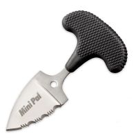 Тычковый нож с фиксированным клинком Cold Steel Mini Pal, сталь AUS-8A, рукоять Kray-Ex, черный