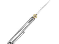 Складной нож Kizer Quoll, сталь S45VN, рукоять Titanium&Rainbow Damascus