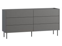 Комод Дигарс 163x81 Графитовый