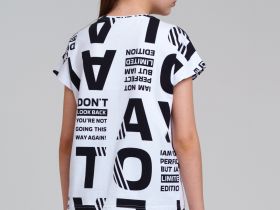 Фуфайка трикотажная для девочек (футболка)