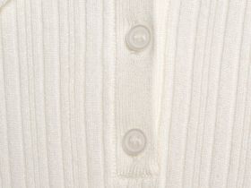 Вязаный джемпер с коротким рукавом для девочек, Белый