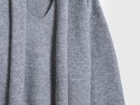 Джемпер с шарфом, Серый