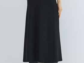 Юбка миди А-силуэта, Черный