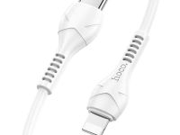 Кабель Hoco X84 PD20W Solid cable (Type-C) на (Lighting) 100 см 2.4A  силикон (белый)