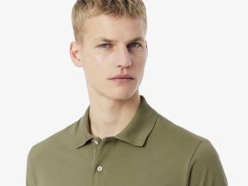 Мужское поло Lacoste из смеси эластичного органического хлопка