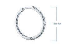 Серьги из белого золота с бриллиантами э4701сг05153000