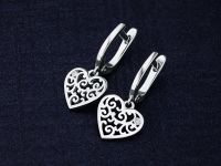 Серьги из серебра с бриллиантами э0601сг07174400