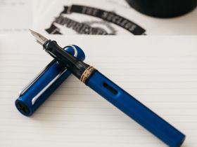 Ручка перьевая LAMY 028 al-star, EF Синий