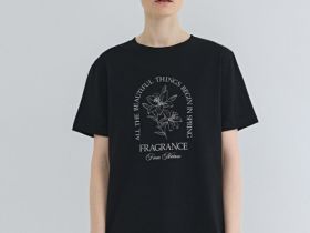 Футболка с принтом, Черный