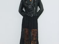 Юбка макси из кружева, Черный