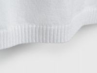 Вязаный джемпер с коротким рукавом для девочек, Белый