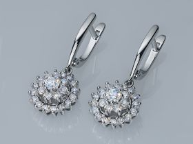 Серьги из белого золота э4712сг07163600_white