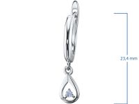 Серьги из серебра э0612сг03152300_white