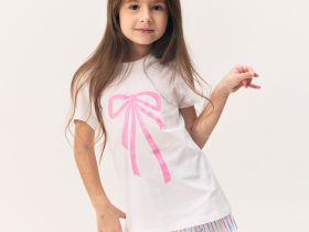 Пижама с коротким рукавом для девочки